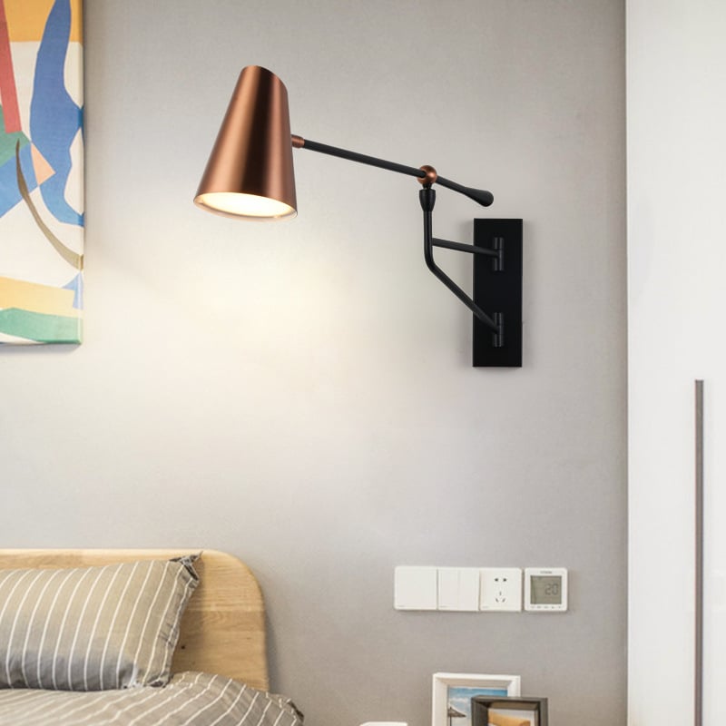 LED zidna svjetiljka pored kreveta i kupaonski luster, ambijentalno osvjetljenje, moderni minimalistički stil