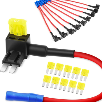 12V-os Micro2 mini autós biztosítótartó, készlet 10 darab