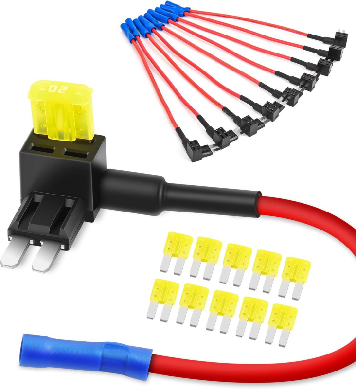 12V-os Micro2 mini autós biztosítótartó, készlet 10 darab