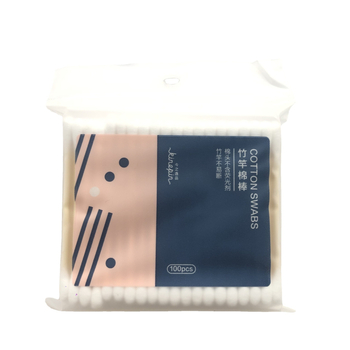 Kinepin pamutpálcikák bambusz rúddal, csomagolt, törésálló, fluormentes, 100 db
