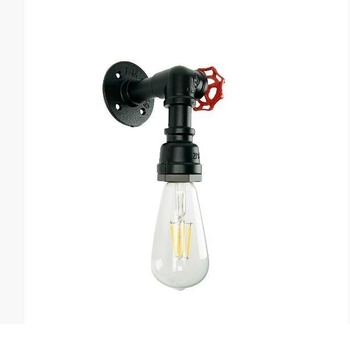 Zidna lampa od željeznih cijevi, američki retro ruralni industrijski stil, pogodna za barove, kafiće, restorane i hodnike.