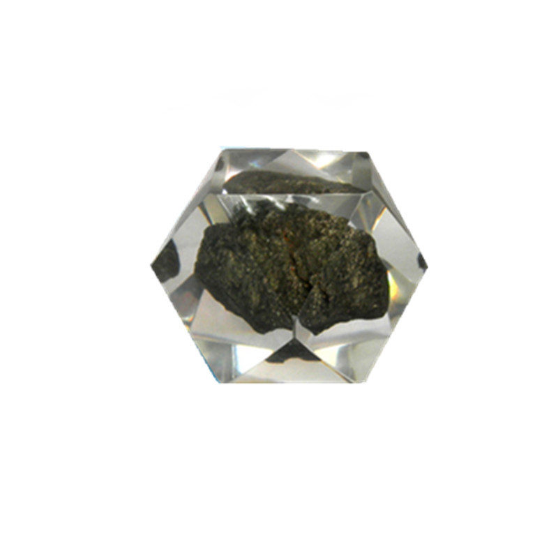 Prozirna smola ukras s ugrađenim mineralima