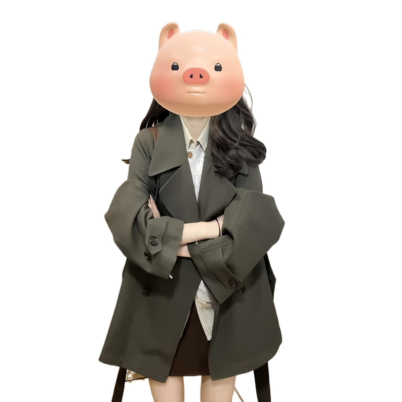 Ženski kratki trench kaput, jesen 2025 novi model, korejski stil, labav kroj