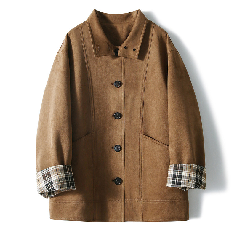 Ženska jakna Explorer u retro barn stilu sa velurom, blok boja, ležerni windbreaker, proljeće 2026