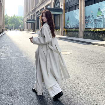 Novi proljetni dugi trench kaput, slim-fit