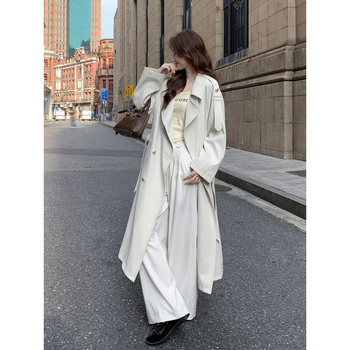 Novi proljetni dugi trench kaput, slim-fit