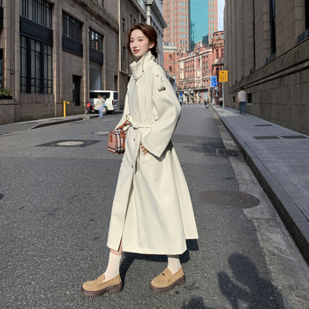 Novi proljetni dugi trench kaput, slim-fit