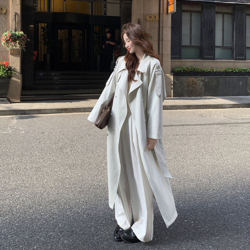 Novi proljetni dugi trench kaput, slim-fit