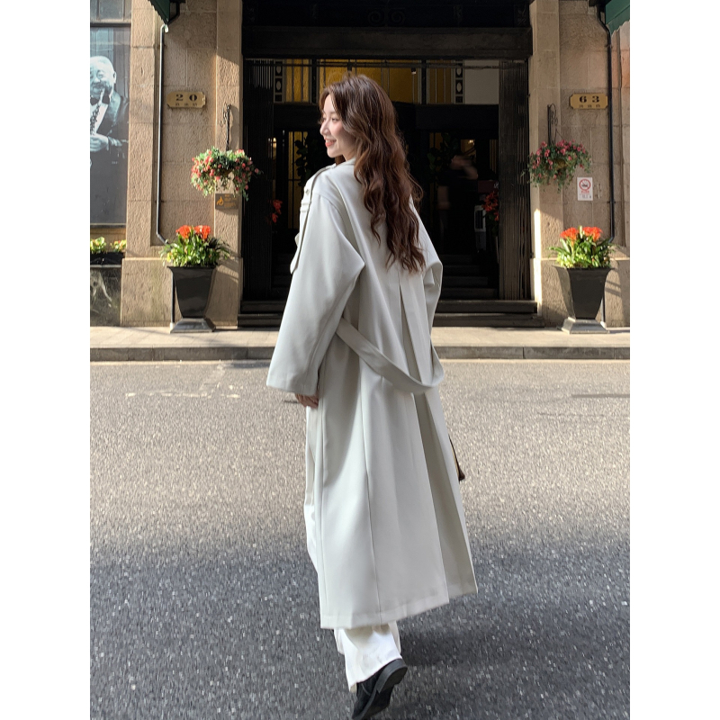 Novi proljetni dugi trench kaput, slim-fit