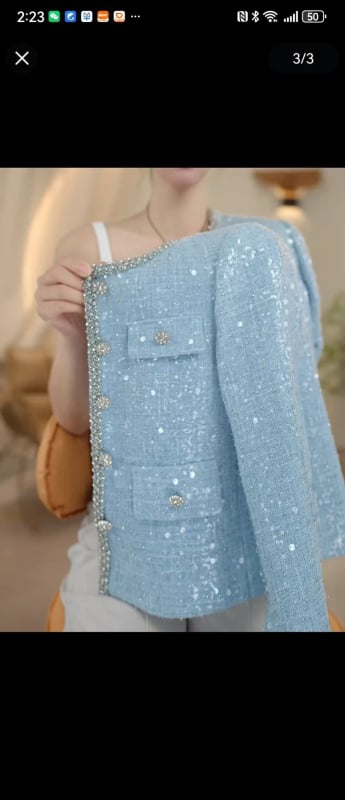 Jesen 2025 moda, lagani luksuz Chanel-inspirirani kratki sakoi