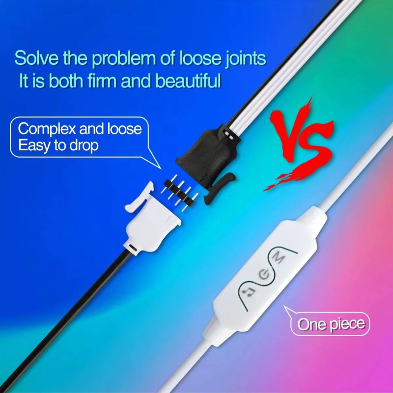 RGB LED trak za atmosferu, set s Bluetooth aplikacijom i 2,4G daljinskim upravljačem, 140 LED dioda