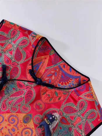2026 rana proleća: Song dinastija žakard brokat, novi kineski stil, ženski retro prsluk, vrhunski top