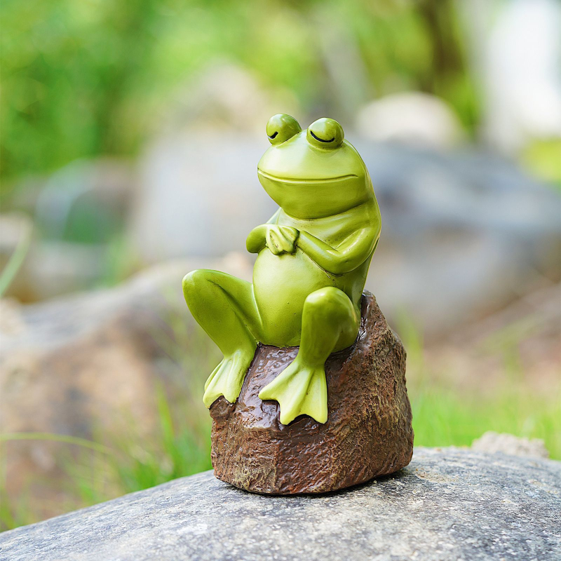 Realistična žaba za vrt, vanjska dekorativna figura od smole, europsko-američki stil