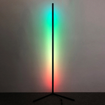 Skandinavska podna lampa s RGB – ambijentalno osvjetljenje za dnevni boravak i spavaću sobu, kutna podna lampa