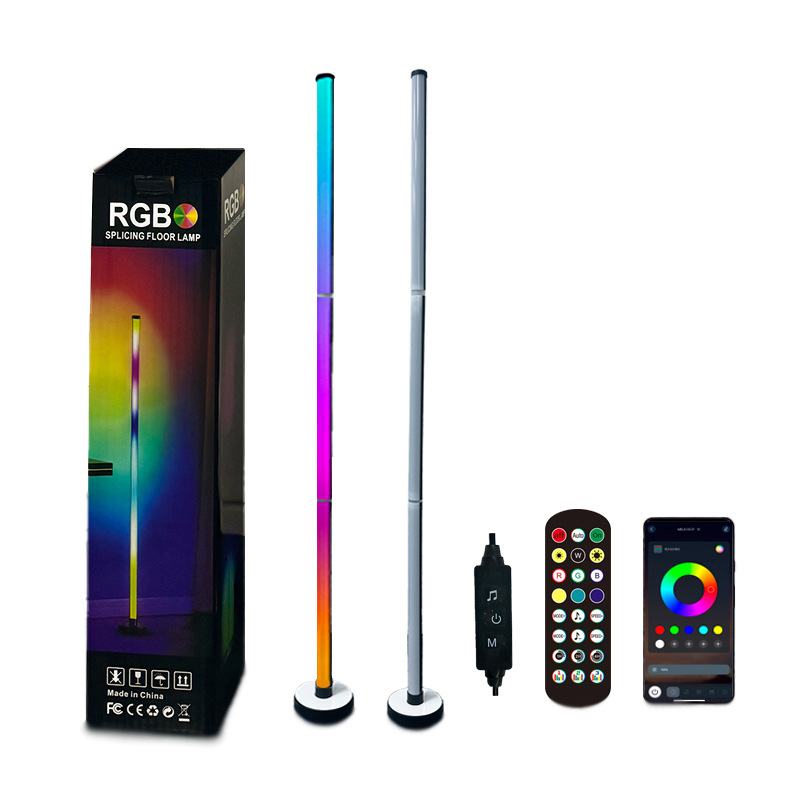 RGB ambijentalna podna svjetiljka za dnevni boravak i spavaću sobu, ugao sobe, ritam glazbe, LED
