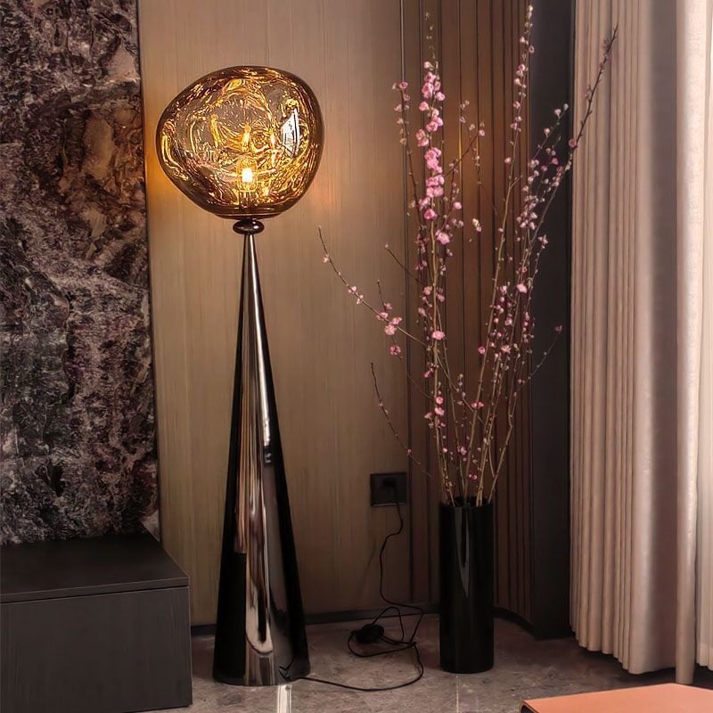 Kreativna minimalistička lava podna lampa za dnevni boravak i radnu sobu, dizajnerski dojam vrhunske atmosfere, dekorativna podna lampa
