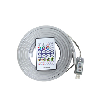 5V612 RGBIC neon fleksibilni LED trak s Bluetooth zvučnim upravljanjem, set sa 24 tipkama