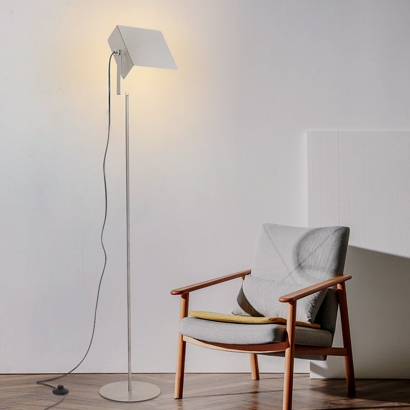 Podna lampa od nehrđajućeg čelika za dnevni boravak i blagovaonu, stojeca lampa, tri temperature boje rasvjete, LED rasvjeta s mogućnošću prilagodbe jačine, moderni minimalistički dizajn