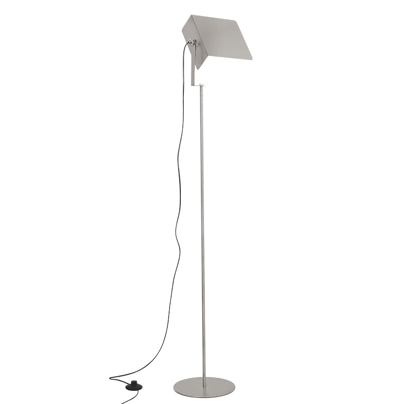 Podna lampa od nehrđajućeg čelika za dnevni boravak i blagovaonu, stojeca lampa, tri temperature boje rasvjete, LED rasvjeta s mogućnošću prilagodbe jačine, moderni minimalistički dizajn