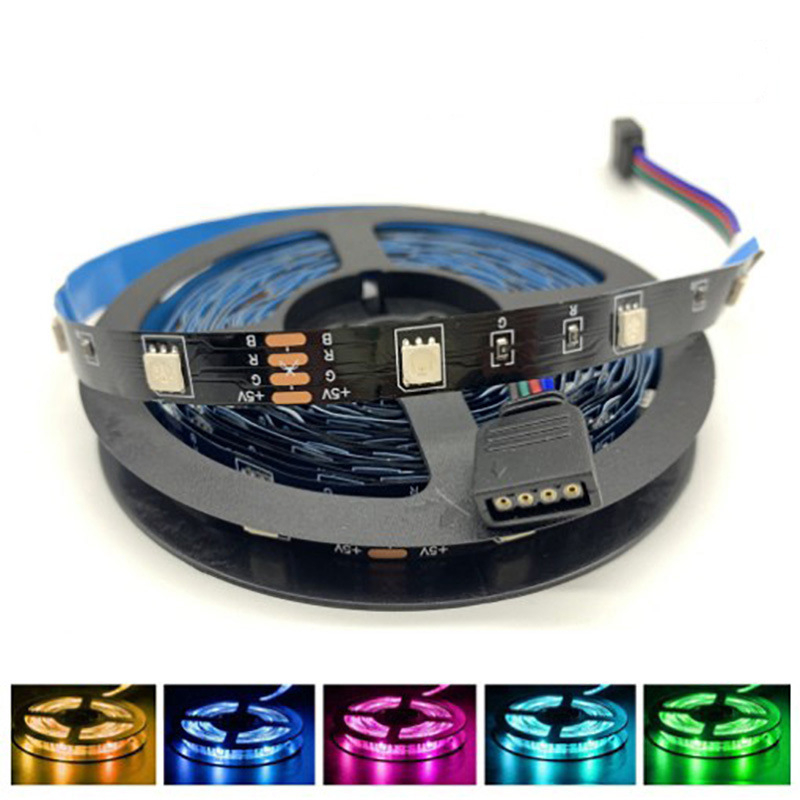 LED trak 5V 5050RGB, višebojna promjena boja Bluetooth upravljanje, 24 tipke, daljinski upravljač, atmosferično osvjetljenje