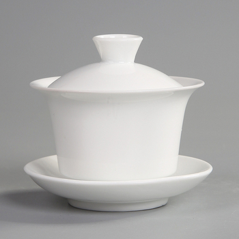 Bijeli porcelanski čajni set kung fu s poklon kutijom i logotipom