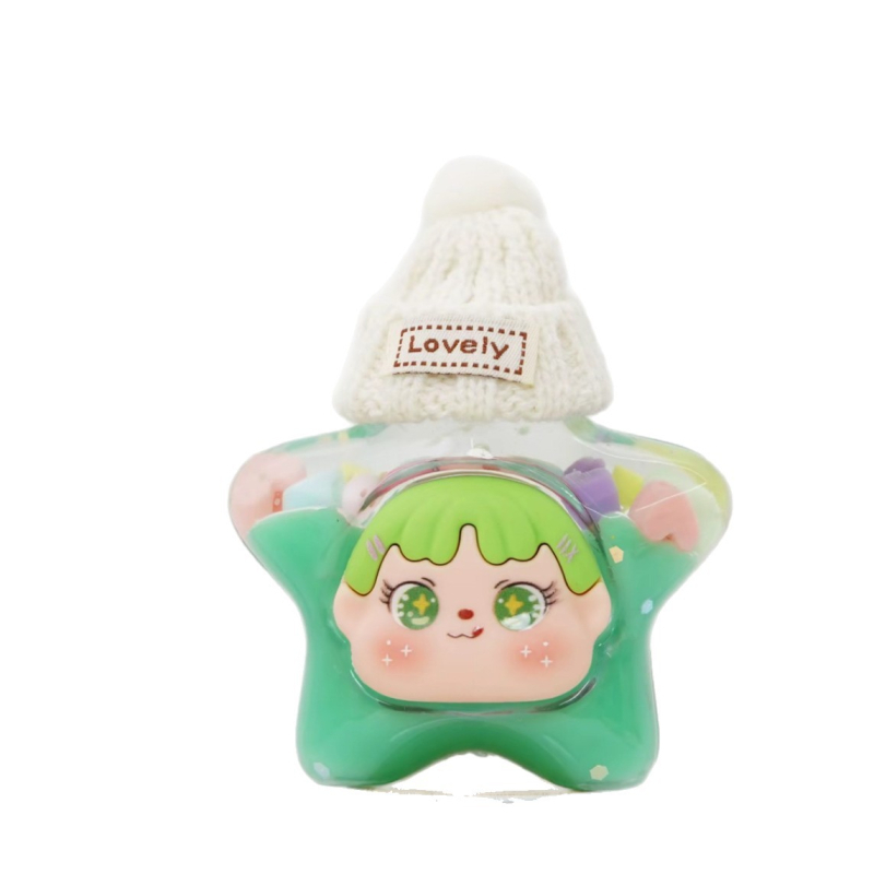 Akrilna zvjezdica želja – petokraka zvijezda, stolna dekoracija s efektom pijeska