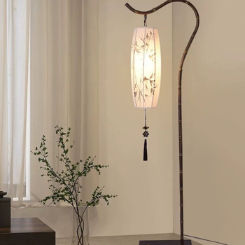 Nova lampa u novokineskom stilu, moderna minimalistička željezna lampa s tkanim abažurom za dnevni boravak, studiju i spavaću sobu