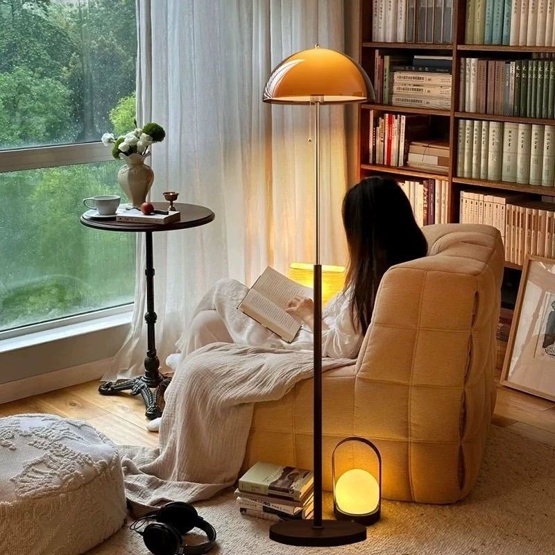 Podna lampa u stilu sredine stoljeća, francuski retro Wabi-Sabi ambijentalno svjetlo za dnevni boravak i spavaću sobu, moderni minimalistički dizajn