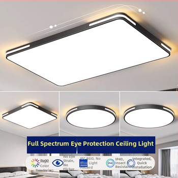 LED plafonjera s kompletnim spektrom, moderni minimalistički dizajn, elegantna za spavaću sobu i dnevnu sobu, balkon i hodnik, Zhongshan stil lampe