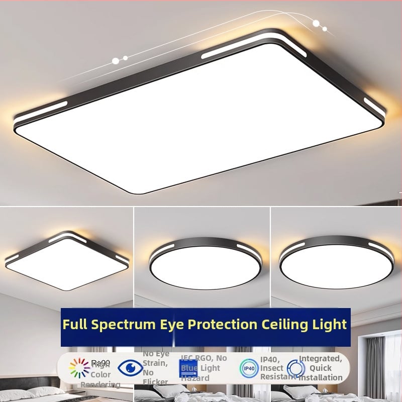 LED plafonjera s kompletnim spektrom, moderni minimalistički dizajn, elegantna za spavaću sobu i dnevnu sobu, balkon i hodnik, Zhongshan stil lampe