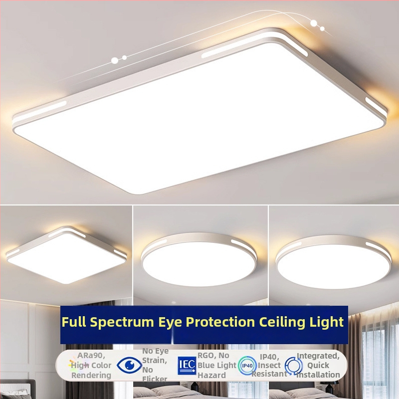 LED plafonjera s kompletnim spektrom, moderni minimalistički dizajn, elegantna za spavaću sobu i dnevnu sobu, balkon i hodnik, Zhongshan stil lampe