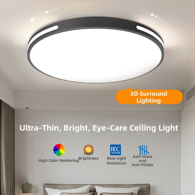 LED plafonjera s kompletnim spektrom, moderni minimalistički dizajn, elegantna za spavaću sobu i dnevnu sobu, balkon i hodnik, Zhongshan stil lampe