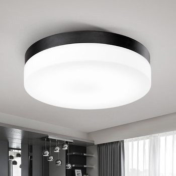 LED okrugla plafonjera za spavaću sobu i radnu sobu, retro-inspiriran minimalistički dizajn