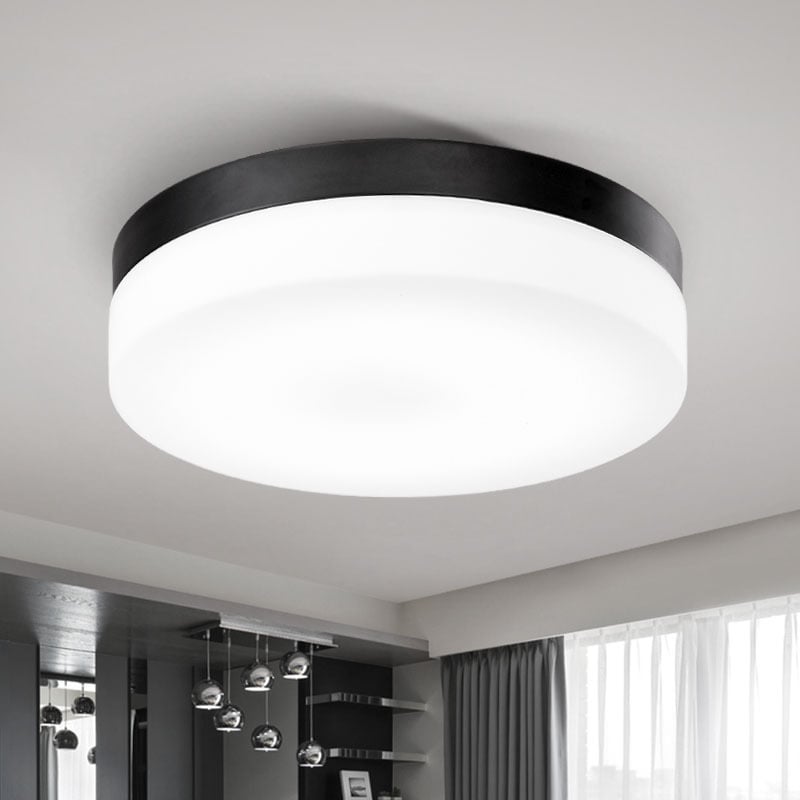 LED okrugla plafonjera za spavaću sobu i radnu sobu, retro-inspiriran minimalistički dizajn