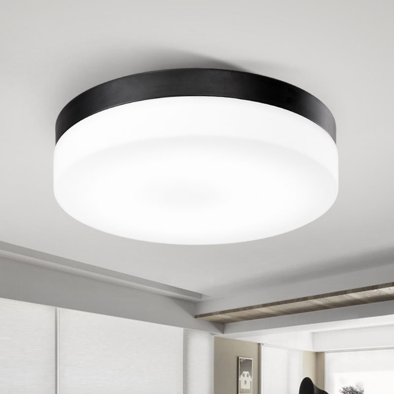 LED okrugla plafonjera za spavaću sobu i radnu sobu, retro-inspiriran minimalistički dizajn