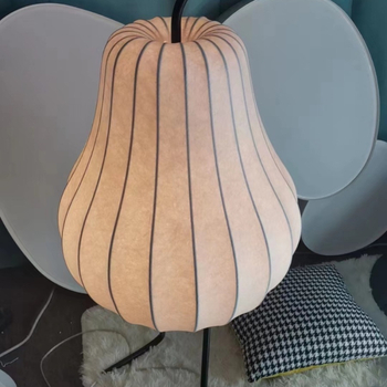 Svjetiljka od svile u obliku kruške - ugodna kutna podna lampa s ambijentalnim noćnim svjetlom, kineski stil