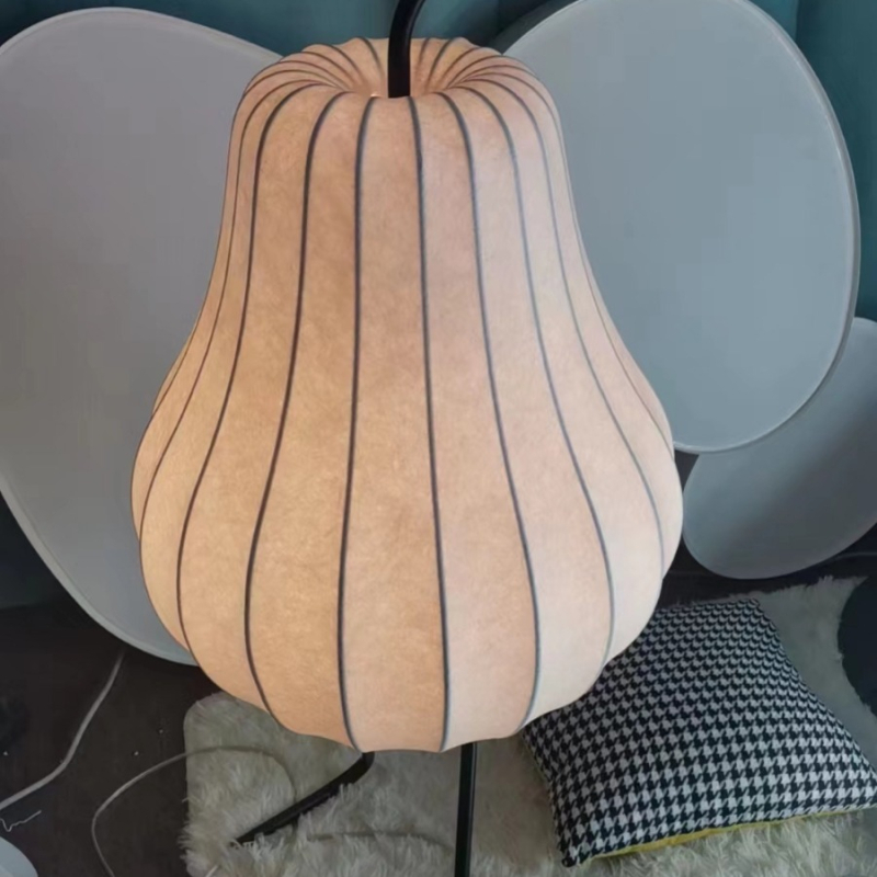 Svjetiljka od svile u obliku kruške - ugodna kutna podna lampa s ambijentalnim noćnim svjetlom, kineski stil