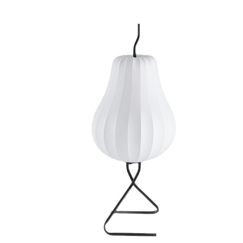 Svjetiljka od svile u obliku kruške - ugodna kutna podna lampa s ambijentalnim noćnim svjetlom, kineski stil