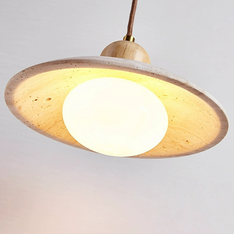 Japanski stil luster za spavaću sobu, drveno kremaste nijanse, retro wabi-sabi dizajn, tijelo oblaka, akrilni abažur, LED rasvjeta, pogodna za spavaću sobu ili restoran/bar