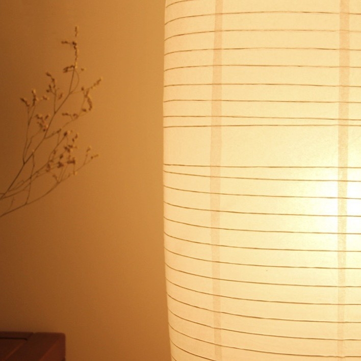 LED podna lampa s papirnim abažurom, skandinavski stil, uspravni dizajn, za dnevni boravak i spavaću sobu, topla svjetlost