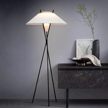 Talijanski B&B – podna lampa za dnevni boravak, nordijski moderni minimalistički Wabi-Sabi stil, za spavaću sobu i studij, tronožna lampa