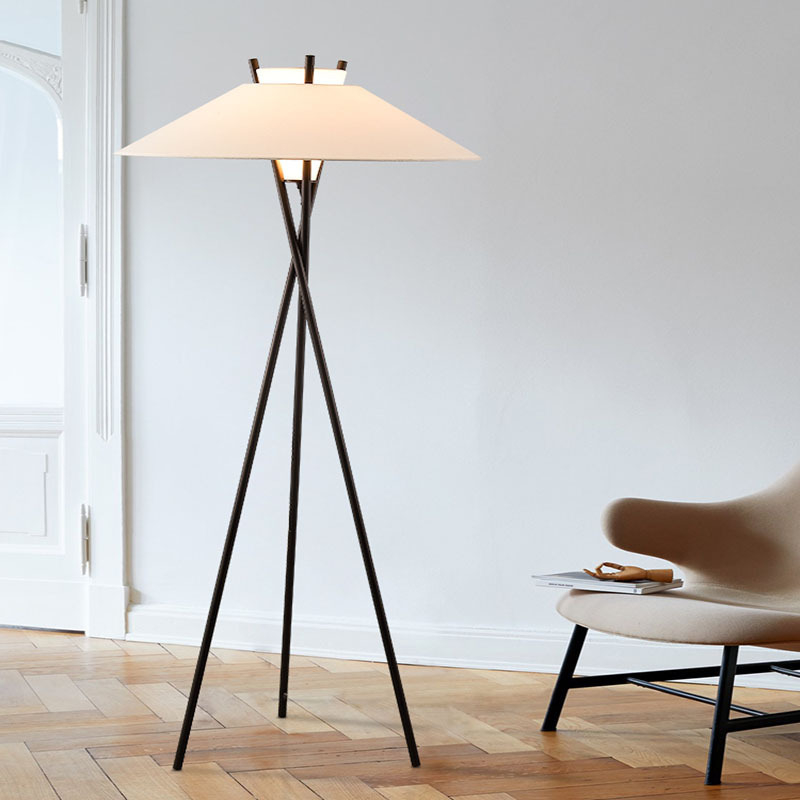 Talijanski B&B – podna lampa za dnevni boravak, nordijski moderni minimalistički Wabi-Sabi stil, za spavaću sobu i studij, tronožna lampa