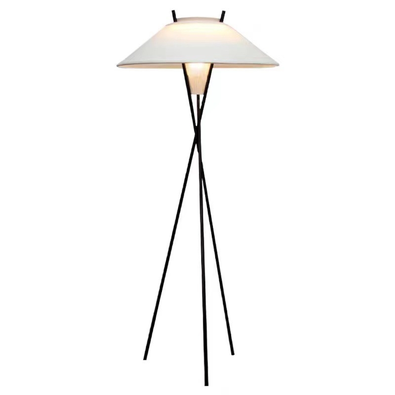 Talijanski B&B – podna lampa za dnevni boravak, nordijski moderni minimalistički Wabi-Sabi stil, za spavaću sobu i studij, tronožna lampa