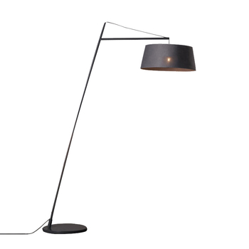 Nordijska minimalistička podna lampa s platnenim sjenilom – moderno osvjetljenje dnevnog boravka