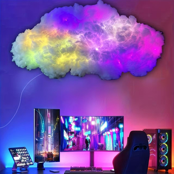 LED svjetlo oblaka s DIY oblikom slova — dekorativna USB lampica za spavaću sobu