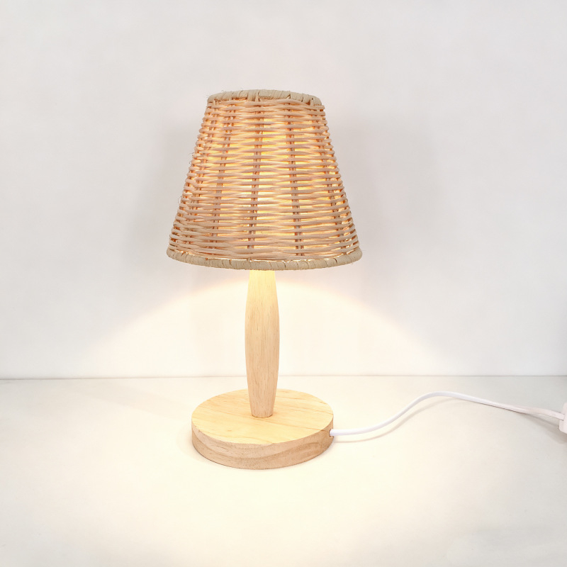 Ručni pleteni ratanski abažur lampe – ambijentalno osvjetljenje, stolna lampa DIY