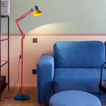 LED podna lampa s dugim ramom, zaštita očiju, za dječju sobu, radni kutak i dnevni boravak, dekorativno ambijentalno osvjetljenje