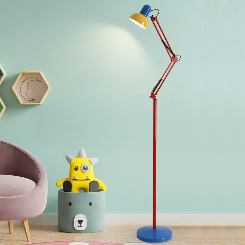 LED podna lampa s dugim ramom, zaštita očiju, za dječju sobu, radni kutak i dnevni boravak, dekorativno ambijentalno osvjetljenje