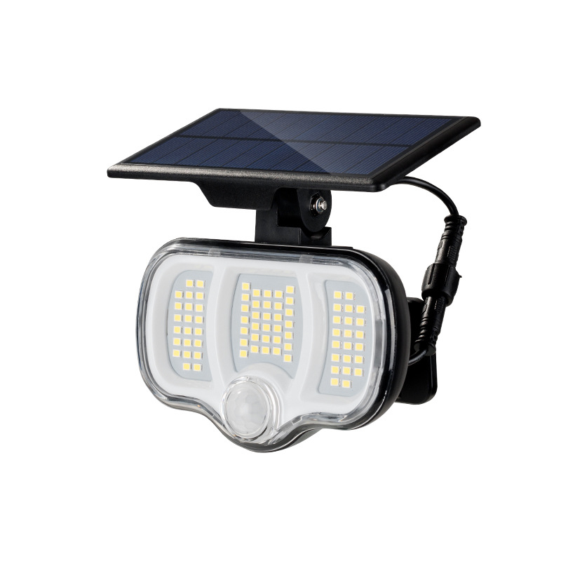 Solarna vanjska zidna svjetiljka s PIR senzorom, IPX5 vodootporna, LED 3.2W, moderna vrtna svjetiljka