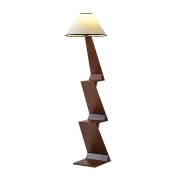 Podna lampa u nordijskom vintage stilu od masivnog drveta, s višeslojni prostor za odlaganje, moderni minimalistički dizajn, pogodna za dnevni boravak, radnu sobu ili spavaću sobu